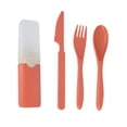 thumbnail image 1 of Spoons and Forks Set Straw Plastic Knife Fork Spoon Cutlery Set Plastic Forks and Spoons, 1 of 6