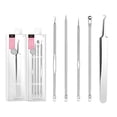 thumbnail image 1 of EGNMCR Closed Needle Set Cell Clamp Black Head Clamp Tweezers Squeezing Tool Acne Needle, 1 of 1