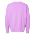 thumbnail image 3 of Comfort Colors 1466 Garment-Dyed Lightweight Fleece Crewneck Sweatshirt-Neon Violet-M, 3 of 3