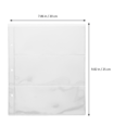 thumbnail image 3 of Miangastore Protège-Factures Pochettes Transparentes en PVC 10 Pages 9.8x7.9x0.004 Po, 3 of 8