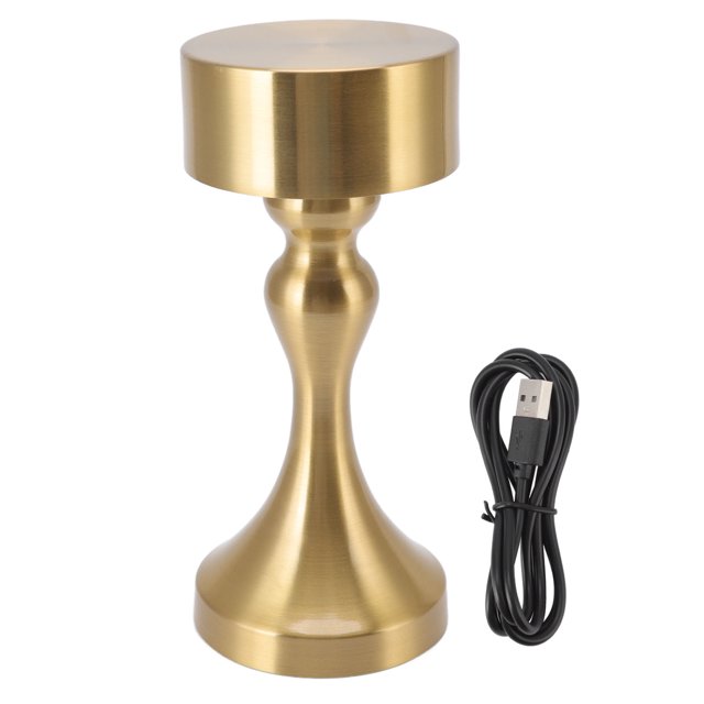 Lampe de Nuit, Protection des Yeux Cas de Résistance aux Chocs en Métal LED Lampe de Table pour Bar B744