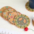 thumbnail image 4 of Drink Coasters,Cork Absorbent Coasters,Absorbent Cork Coasters with Flower Coaster for Coffee Table Decor,Coaster for Table Protection,Housewarming Gifts for New Home Present,Living Room Decor, 4 of 5