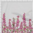 thumbnail image 2 of oneOone Georgette Viscose Fabric Leaves & Pink Floral Panel Printed Craft Fabric BTY 42 Inch Wide, 2 of 3