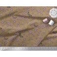 thumbnail image 2 of Soimoi Viscose Chiffon Fabric Insect,Leaves & Flower Floral Decor Fabric Printed Yard 42 Inch Wide, 2 of 2