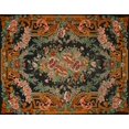 thumbnail image 1 of Ahgly Company Tapis d'Intérieur Rectangulaire Traditionnel Médaillon Rouge, 5 Pieds x 7 Pieds, 1 of 6