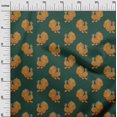 thumbnail image 2 of oneOone Cotton Poplin Fabric Peacock Block Print Fabric By Yard 42 Inch Wide, 2 of 4