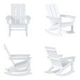 thumbnail image 1 of Palms Modern Adirondack Plastic Outdoor Rocking Chairs (Set of 4), 1 of 8