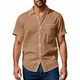 thumbnail image 3 of Maplenight T-Shirts en Coton pour Hommes à Col Rond, Chemises d'Été Décontractées à Manches Courtes, T-Shirts Légers, 3 of 8