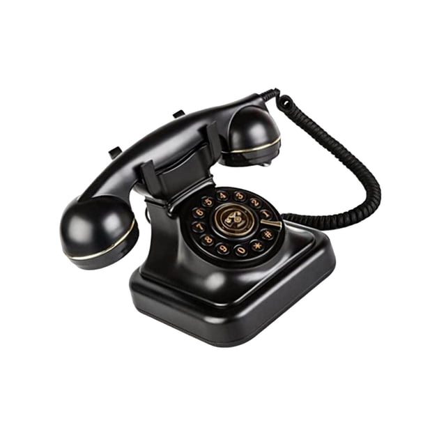 tredstone Téléphone Rétro Filaire Téléphones Fixes à l'Ancienne Fil Ligne Fixe pour Ornement