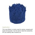 thumbnail image 3 of Uxcell 3.14 inch Wide 5 Yard Lace Ribbon Floral Pattern Navy Embroidered Lace Trim for Sewing Making, Gift Wrapping, 3 of 5
