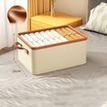 thumbnail image 3 of Clothes Storage Organizer Bins Containers,Cotton And Linen Foldable Storage Box Wardrobe Finishing Oxford Cloth Storage Folding Storage Box Clothing Storage Box, 3 of 5