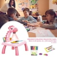 thumbnail image 3 of Drawing Projector 3+ Years Old Kids Trace and Draw Projector Toy with Music and Light Mode Projector Sketcher Desk Battery Operated Drawing Board for Christmas Gift, 3 of 7