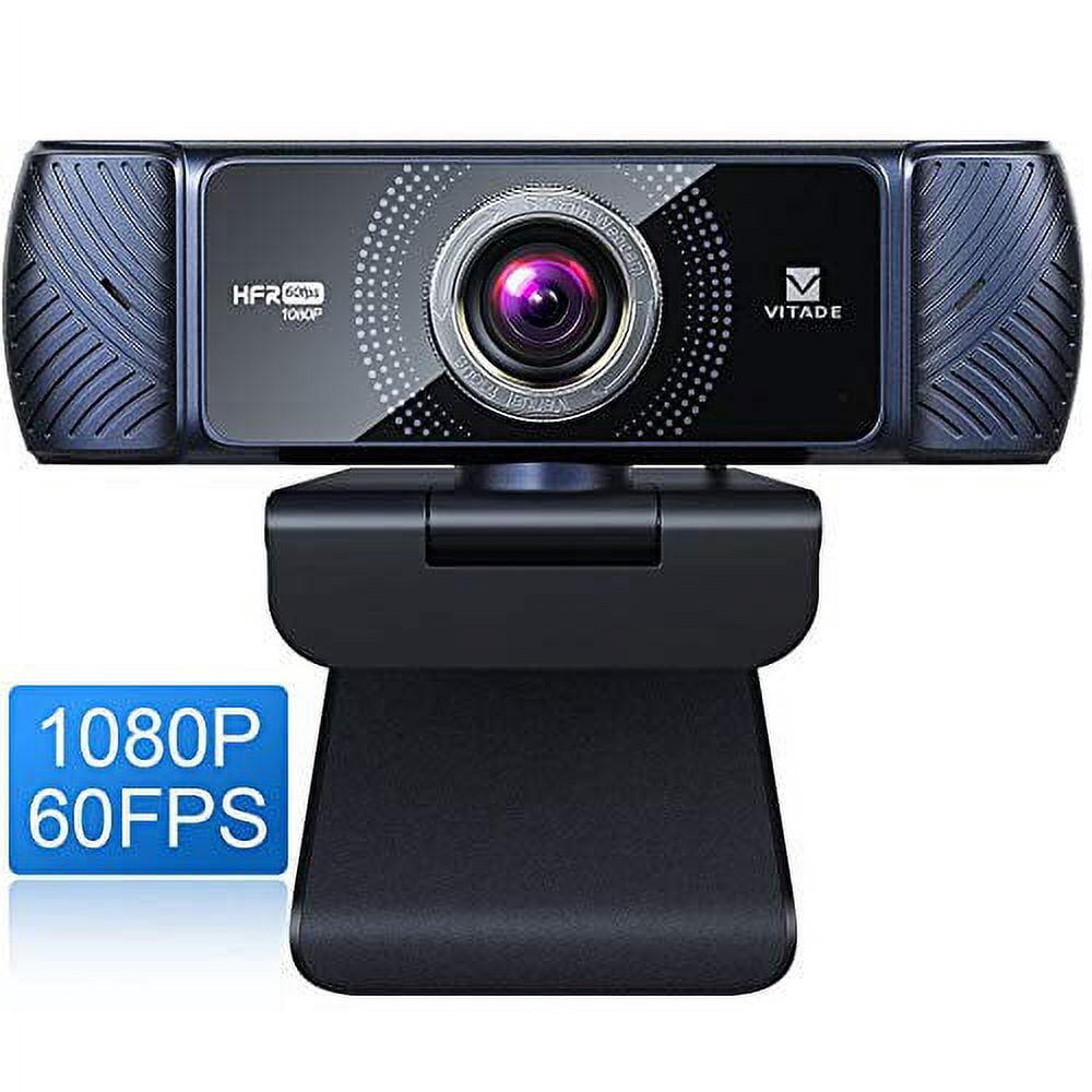 Webcam 1080P 60fps with Microphone for Streaming, Vitade 682H Pro HD USB Computer Web Camera Video Cam for Gaming Conferencing Mac Windows Desktop PC Laptop Xbox Skype OBS Twitch YouTube Xsplit