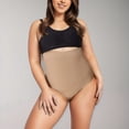 thumbnail image 3 of 4 Packs Womens Underwear High Waisted Shaping Briefs Panties for Women XXXXL Beige, 3 of 3