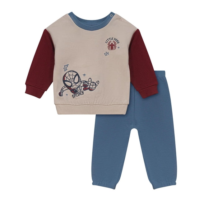 Spider Man Baby Boys' 2-piece Sweatshirt and Pants Set
