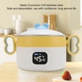 thumbnail image 4 of Bol Chauffe-Aliments Électrique, Bol Chauffe-Aliments Isolé Rechargeable par USB 450 ml en Acier Inoxydable 316 pour la Maison, 4 of 7