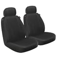 thumbnail image 1 of DICKIES 2-Piece Puncture-Resistant Front Seat Covers for Cars Trucks SUVs Automotive Seat Covers Car Seat Protector for Pets Universal-Fit Car Seat Covers - Black, 1 of 5