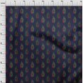 thumbnail image 3 of oneOone Georgette Viscose Fabric Leaves & Floral Block Print Sewing Fabric BTY 42 Inch Wide, 3 of 4