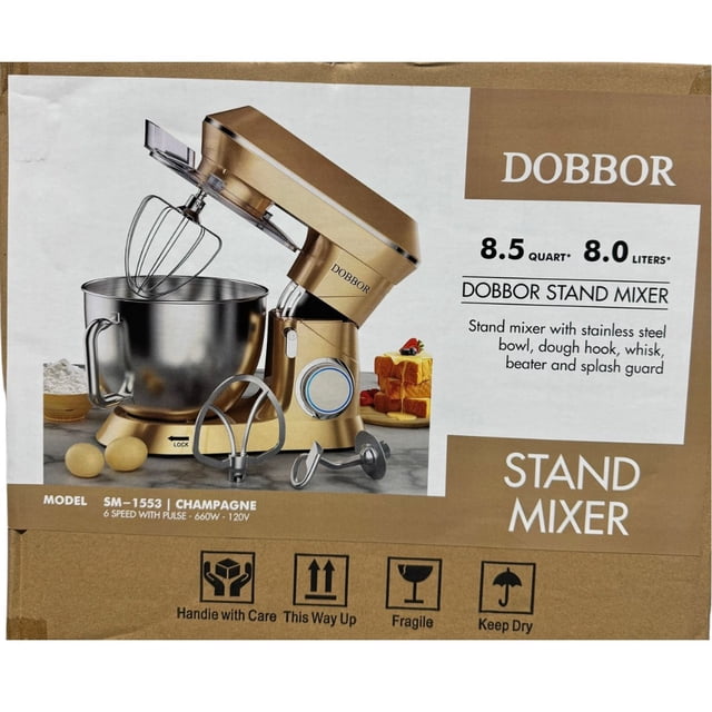 Dobbor Stand Mixer 6 Speeds with Pulse | 8.5 Quartz