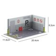 thumbnail image 2 of facefd 1:32 Parking Lot Model Car Diecast Garage for Diorama Collection Background 32008 Gray, 2 of 4