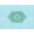thumbnail image 1 of Ahgly Company Tapis Rectangulaire Lavable en Machine Intérieur Turquoise Moyen Vert, 2 Pieds x 5 Pieds, 1 of 7