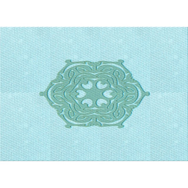 Ahgly Company Tapis Rectangulaire Lavable en Machine Intérieur Turquoise Moyen Vert, 2 Pieds x 5 Pieds