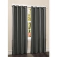 thumbnail image 1 of Mainstays Faux Silk 84" Drapery Grommet Window Curtain Panel, Charcoal, 1 of 8