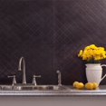 thumbnail image 2 of FASÄDE Quilted Decorative Vinyl Backsplash Panel in Smoked Pewter (6X6 Inch Sample), 2 of 5