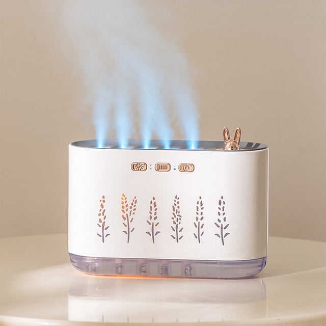 Dvkptbk USB Humidifier with and Humidity Display Quiet Cool Mist Humidifier for Bedroom and Office Plants Easy to Clean