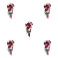 thumbnail image 3 of Maytalsory Wide Application Artificial Flower Realistic Appearance Low Maintenance Vintage wine red 5Set, 3 of 6