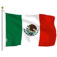 thumbnail image 1 of G128 - Mexique Drapeau Mexicain 3 X 5 Pi Polyester Imprimé - Couleurs Vibrantes, Oeillets en Laiton, 1 of 1