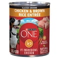thumbnail image 1 of Purina ONE Classic Ground Chicken & Brown Rice Entrée, Wet Dog Food 368 g, 1 of 10