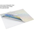 thumbnail image 4 of Papier Holographique Auto-Adhésif, 8.5 Pouces par 11 Pouces, Rouge Scintillant, 4 of 4