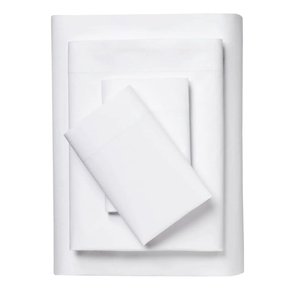 Royal elegance 4-Piece 100% Certified Organic Cotton Sheet Set - 500 TC - Queen - White