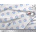 thumbnail image 2 of Soimoi Poly Georgette Fabric Leaves & Floral Block Decor Fabric Printed Yard 42 Inch Wide, 2 of 3
