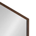 thumbnail image 3 of Kate and Laurel Rhodes Miroir Mural Hexagonal Encadré, 25x37, Brun Noyer, 3 of 5