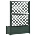 thumbnail image 3 of vidaXL Garden Planter with Trellis 100x43x142 cm PP Green, 3 of 4