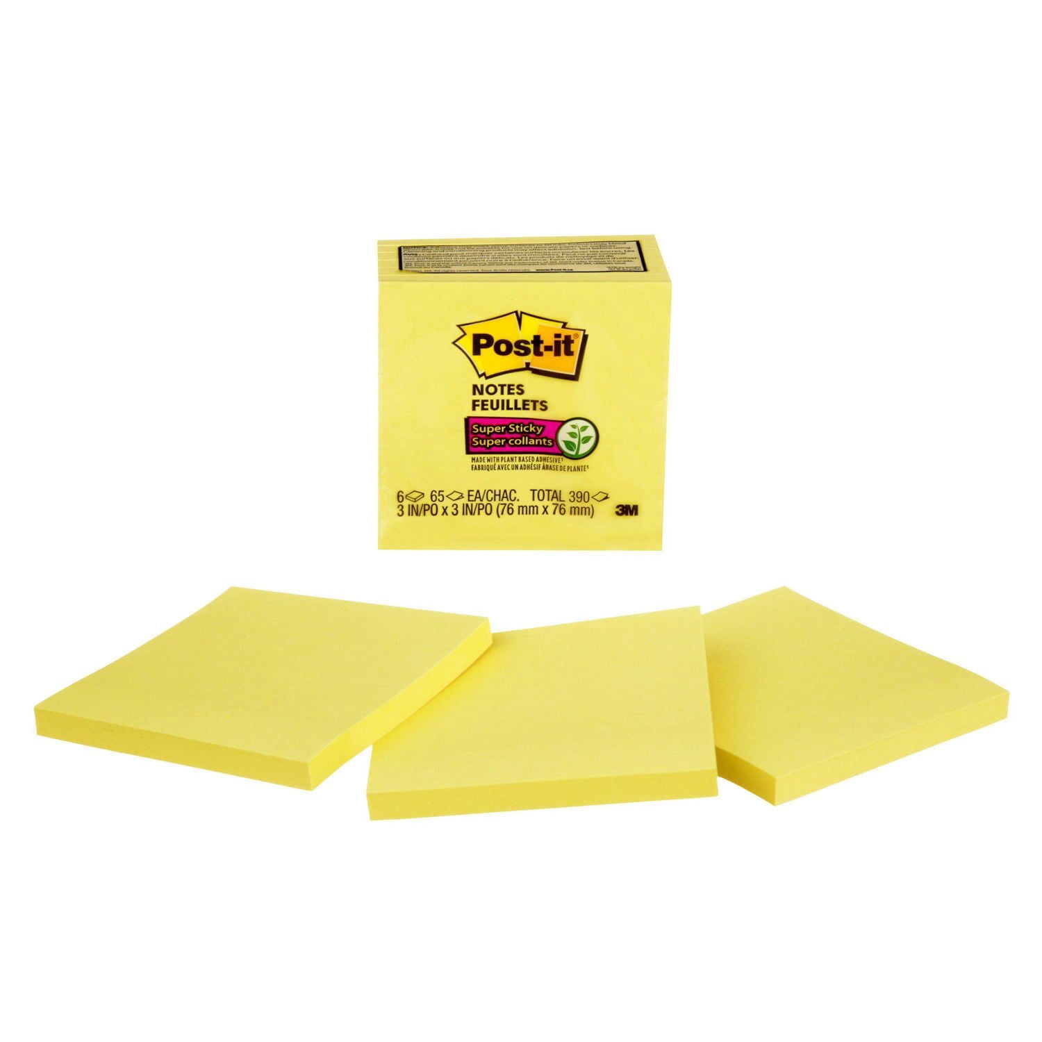 Feuillets auto-collants 654-6SSCY-C Post-it®