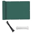 thumbnail image 3 of LOVIVER 2.7x9.84ft Balcony Privacy Screen Cover Includes 24Pcs Cable Ties Garden Privacy Dark Green, 3 of 8