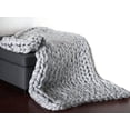 thumbnail image 1 of Thick Crochet Chunky Cable Knit Blanket Beautiful Handmade Cover Yarn Wool Bulky Bed Spread Throw For Home Decor, 1 of 6