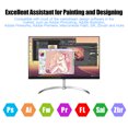 thumbnail image 4 of 10x6 Inch Professional Graphics Drawing Tablet 12 Express Keys with 8192 Levels Battery-Free Stylus8pcs NibsPen Clip Support PCLaptop Connection Compatible with Windows for Painting Designi, 4 of 7