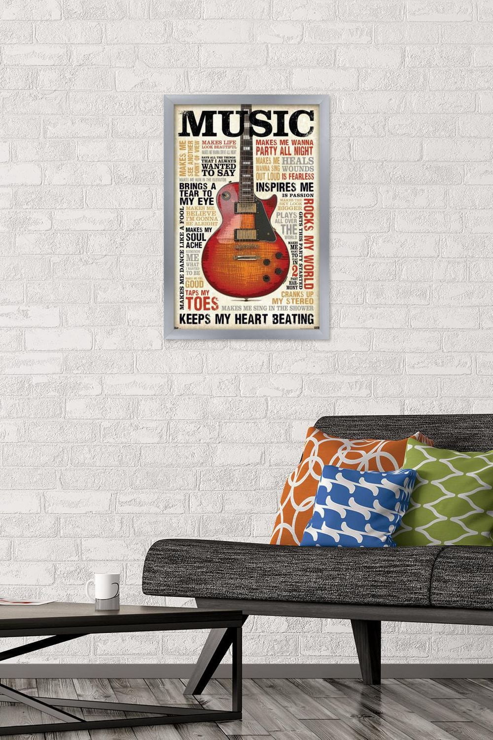 Music Inspires Me Wall Poster
