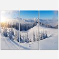 thumbnail image 4 of Designart Winter Mountains Panorama Canvas Wall Art, 4 of 4