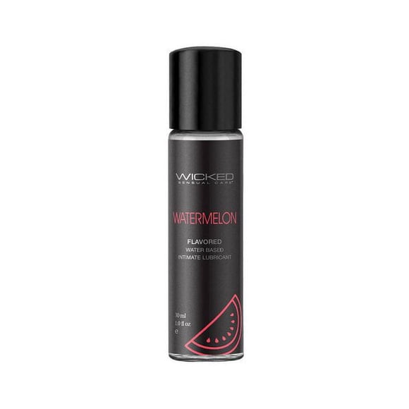 Wicked Sensual Care Lubrifiant Intime à Base d'Eau Aromatisé à l'Aqua 1 Oz - Melon d'Eau