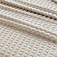 thumbnail image 5 of RKSTN throw blanket 59x40 In Fleece Throw Blanket For Couch Soft Warm Fluffys Cream Solid ColorBlanket Decorative And Giftable Striped Blankets, 5 of 5