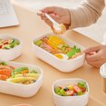 thumbnail image 4 of RKSTN lunch box for women Double Compartmentalized Handle Lunch Box Large Capacity High Appearanceplastic Lunch Box With Spork, 4 of 8
