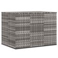 thumbnail image 1 of vidaXL Garden Cushion Box PE Rattan 145x100x103 cm Grey, 1 of 4