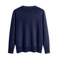 thumbnail image 4 of VgaVtl Long Sleeve Womens Plus Size Sweaters Women Cardigan Sweater Blue Knitted Solid Color Regular Button up Sweaters, 4 of 6