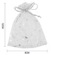 thumbnail image 4 of MesaSe 50PCS Christmas Drawstring Gift Bags Transparent  Stocking Bags for Candy Cookie Chocolate  White, 4 of 6