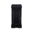 thumbnail image 3 of Linon Bartow Multi Function Storage Accent Table Charging Station in Black Wood, 3 of 18